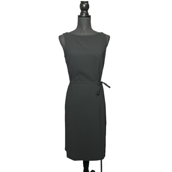 Esprit Elegant Black Sleeveless Wrap Dress with Open Back Size 5/6 Cocktail - Picture 1 of 6